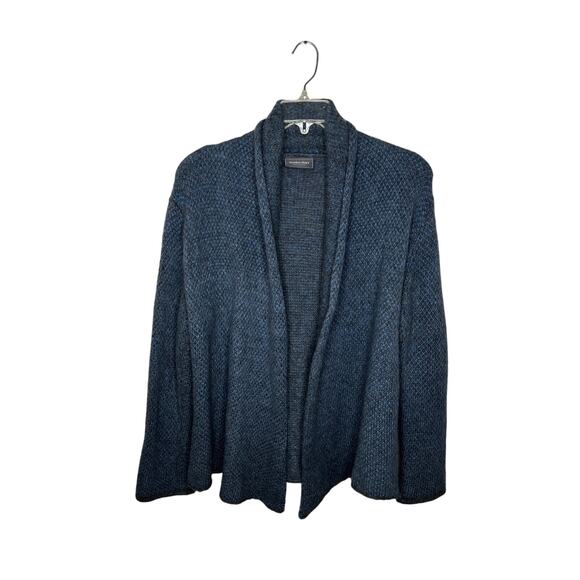 WOODEN SHIPS Mohair & Wool Blend Cardigan Gray & Blue Size M/L - Picture 1 of 16